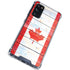 Canada Flag Light Wood Galaxy S20 FE Clear Case